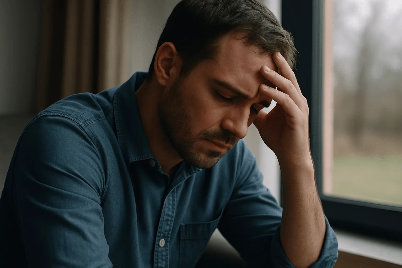 Homme ressassant le passé